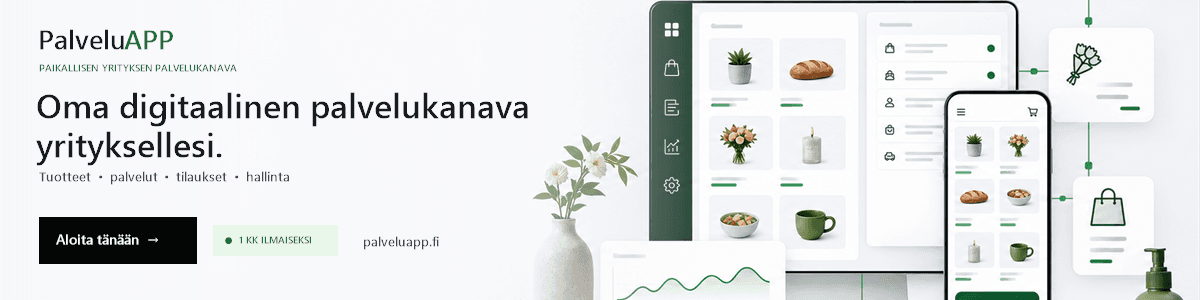 Palveluapp - yrittäjän kanava asiakkaiden tavoittamiseen