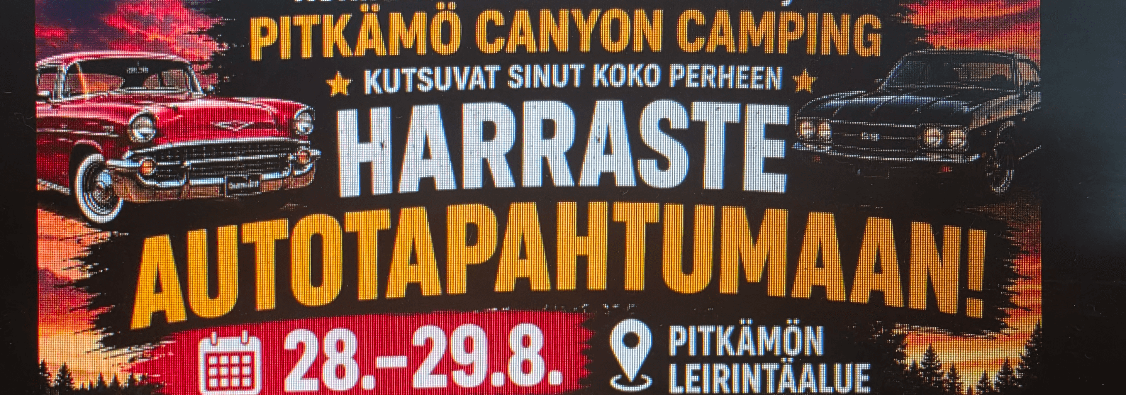 Harrasteauto tapahtuma Pitkämössä - tapahtuman kuva